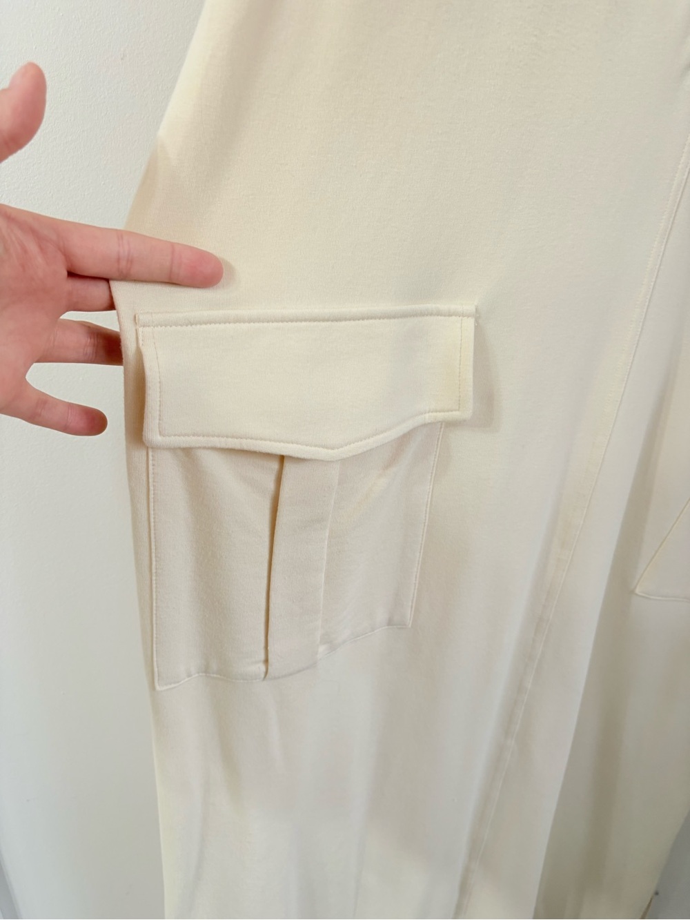 SMASH + TESS Lennex Cargo Midi Dress Cream Womens XL Casual Summer Mom - Picture 4 of 6